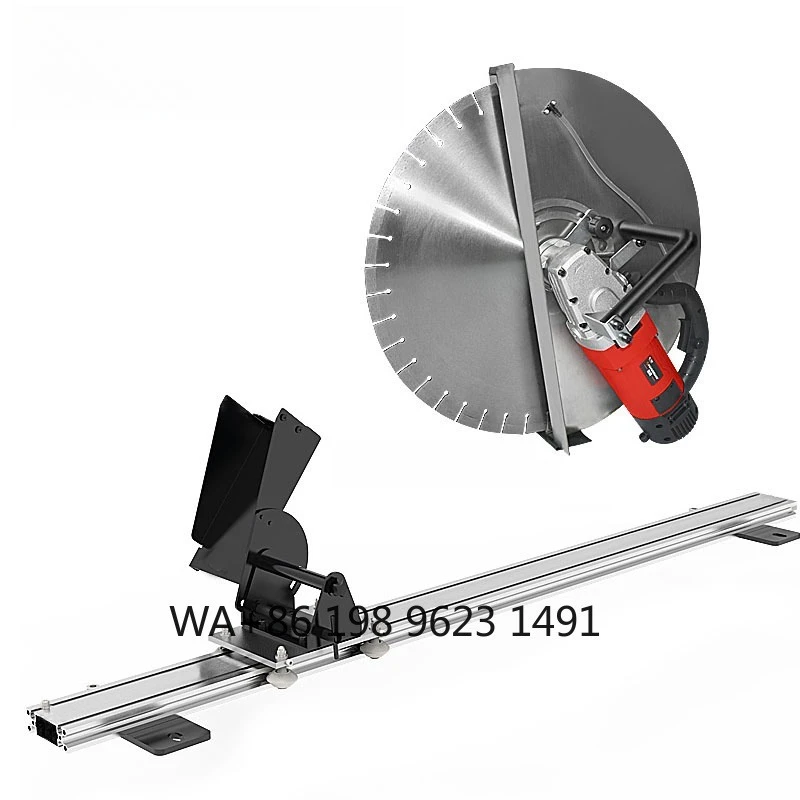 Reinforced Concrete Wall Grooving  Wall Chaser with 2.4m Guide Rail Portable Cutting Tool for Building Project