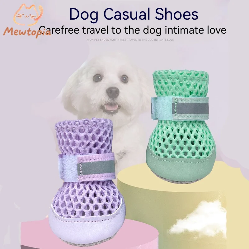 

Super Soft Breathable Dog Shoes Anti-Slip Soft Sole Indoor Pet Socks Household Dog Shoes & Socks Comfortable Paw Protectors