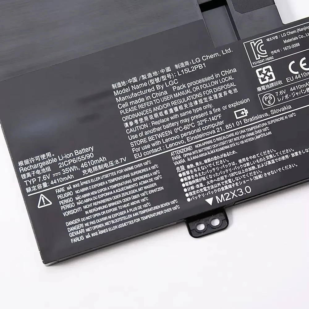 L15L2PB1 Laptop Battery for Lenovo Yoga 510-14IKB 510-15ISK L15M2PB1 L15C2PB1 etc 7.6V 35Wh 4610mAh