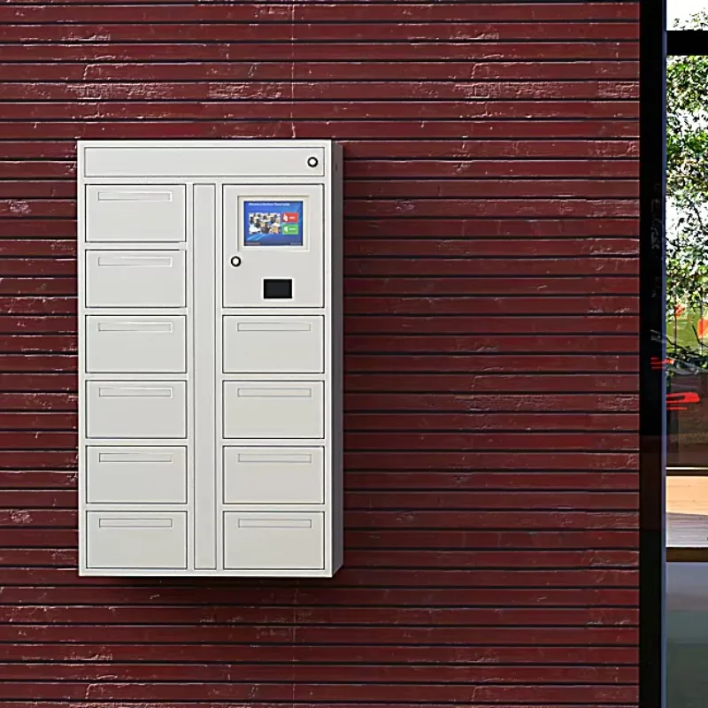 Waterproof Drop Box Apartment Standing Mailbox Metal Outdoor Versatile Use Parcel  Keys Storage by network smart locker