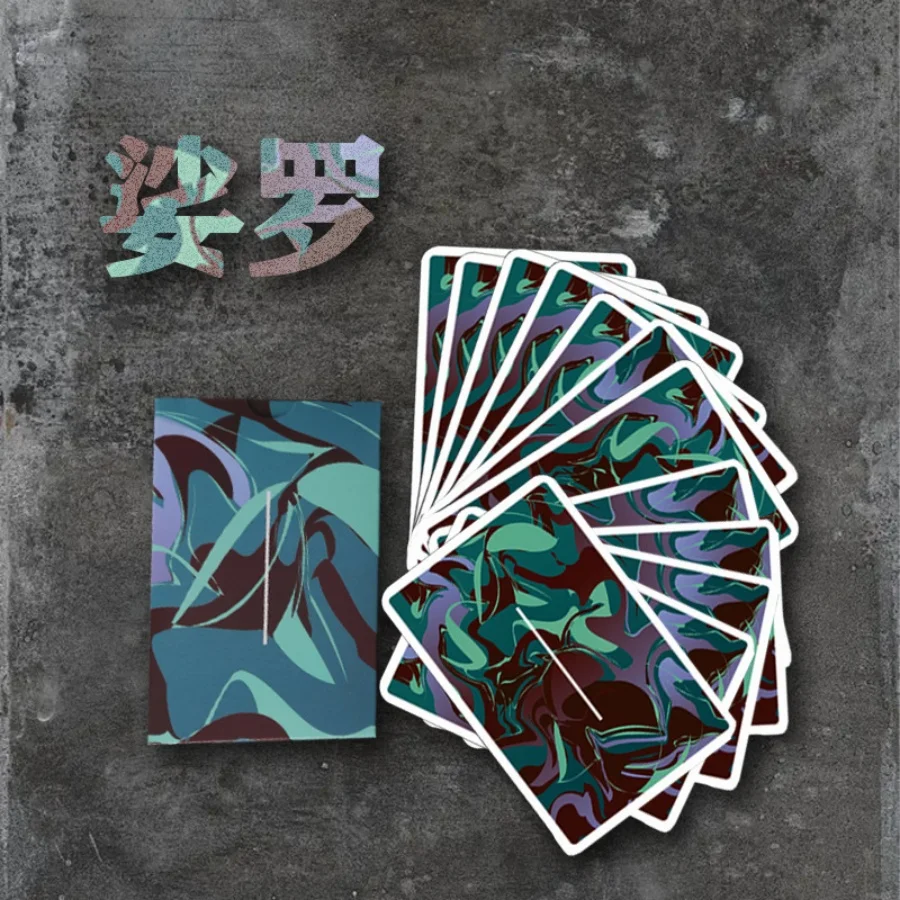 جديد 54 قطعة/مجموعة 57x87 مللي متر الأبيض الأساسية ورقة بوكر الإبداعية التدرج سطح السفينة أوراق اللعب أداة سحرية لعبة طاولة الحفلات #5