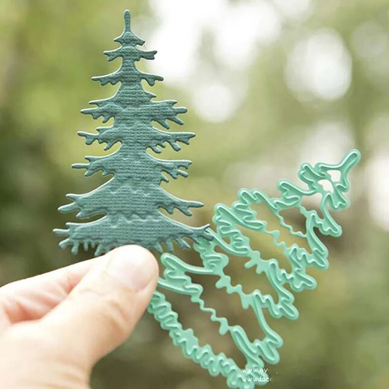 christmas trees metal cutting dies stencil scrapbooking diy photo album stamp paper card embossing decor craft knife mould NEW