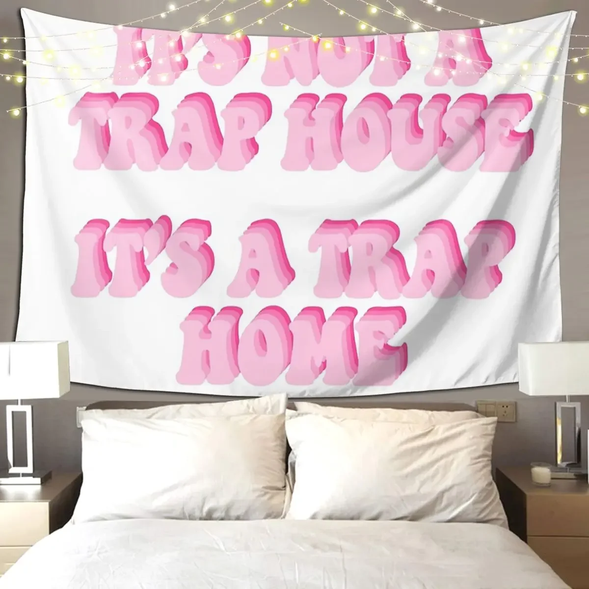 Its Not A Trap House Its A Trap Home Tapestry Hippie Wall Hanging Home Decoration Tapestries for Living Room Bedroom Dorm Room