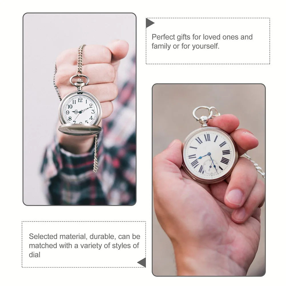 

10 pcs Vintage Pocket Watch Chains Alloy Design For Watch Hanging Vest Chain Diy Long Chain Retro Jewelry Accessory