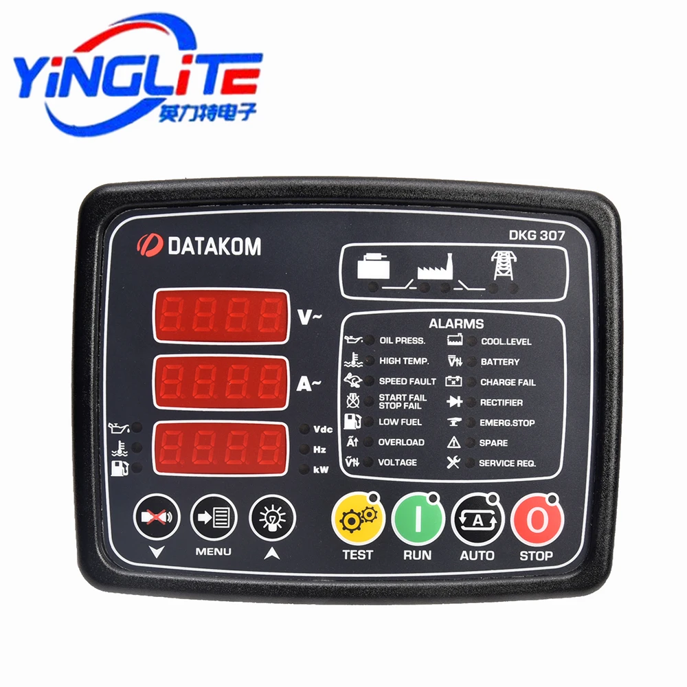 Imagem -03 - Painel Controlador do Módulo Genconjunto D300 Mk2 D300 Mk3 Datakom Dkg517 Dkg307 D200-mpu Dkg517-mpu Dkg307-mpu