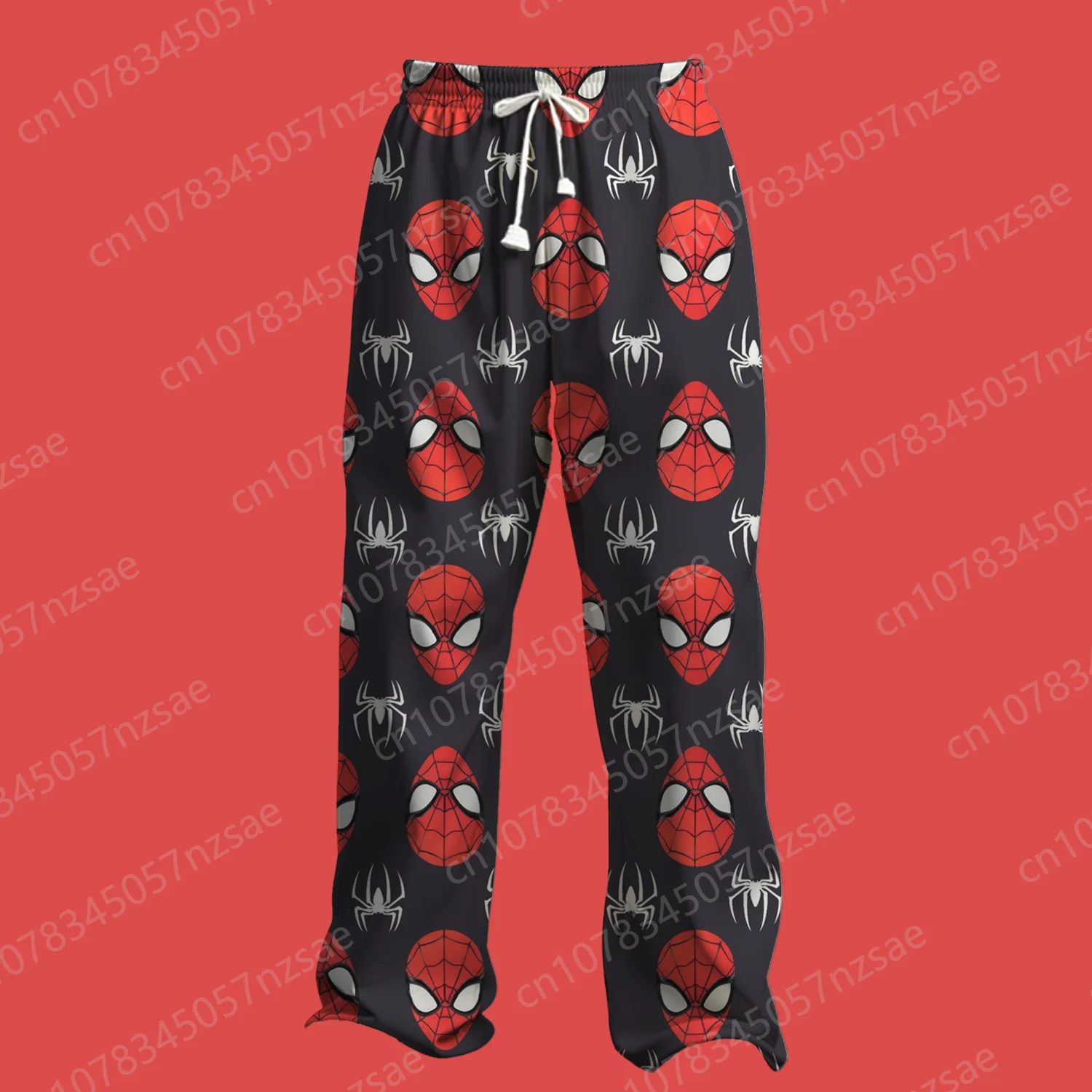 2025 novo homem-aranha impressão calças de pijama roupa interior masculina senhora calcinha terno de grandes dimensões roupas de casal