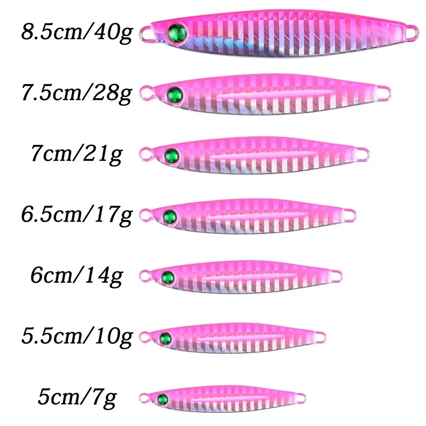 Aorace 1Pcs Metal Cast Jig Spoon 7g-10g-14g-17g-21g-28g-40g-60g Casting Jigging Fish Sea Bass Fishing Lure Tackle