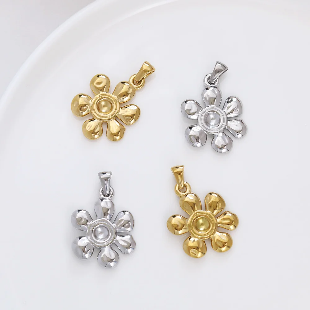 

Cordial Design 50Pcs 20*31MM DIY Charms For Necklace/Stainless Steel Pendant/Hand Made/Flower Shape/Jewelry Findings #195124