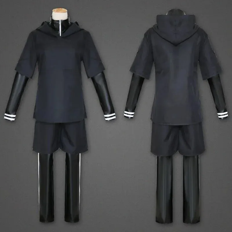 Anime Kaneki Ken Cosplay Costume Tokyo Ghoul Mask And Wigs Sasaki Haise Uniform Full Sets Halloween Party Costumes Adults BEs;2'