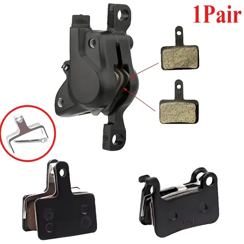 1 Pair Bike Brake Pads Bike MTB Semi-Metallic Disc Brake Pads Bicycle Parts