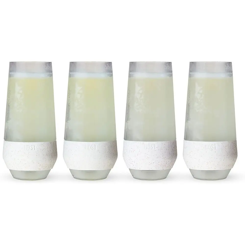 

Double Walled Stemless Sparkling Wine Glasses Drinking Set, Plastic, 9oz, Set of 4, Glitter