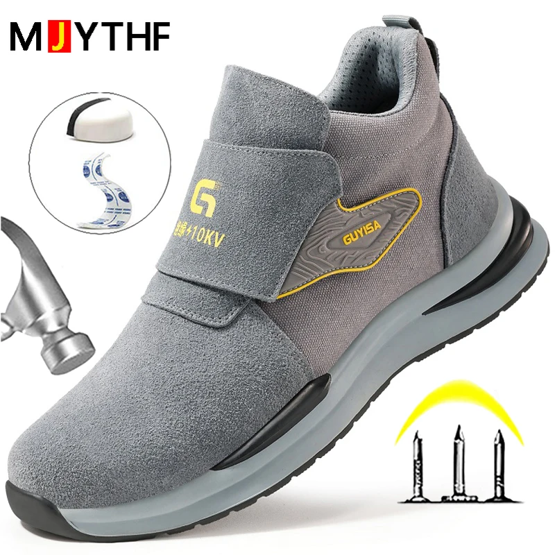 Insulated 10KV Electrical Shoes Anti Scalding Welding Shoes Anti-smash Safety Shoes Men Anti Puncture Work Boots Indestructible