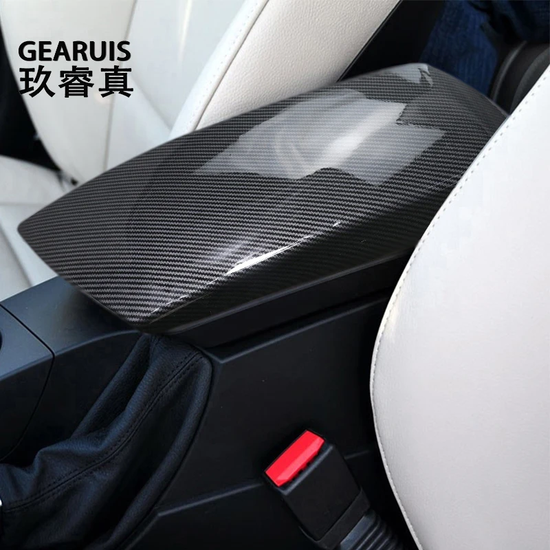 Car Styling Center Console Tidying Armrest Box Panel Protective Cover Sticker Trim For BMW X3 E83 2006-2010 Interior Accessories