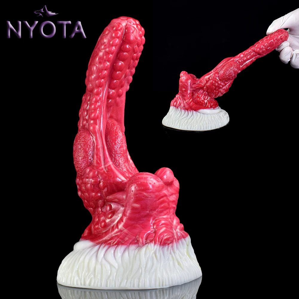 

NYOTA Granule Wolf Dildo Anal Sex Toy For Women Men Female Masturbator Fantasy Penis Huge Monster Dildos Butt Plug Adult Toys