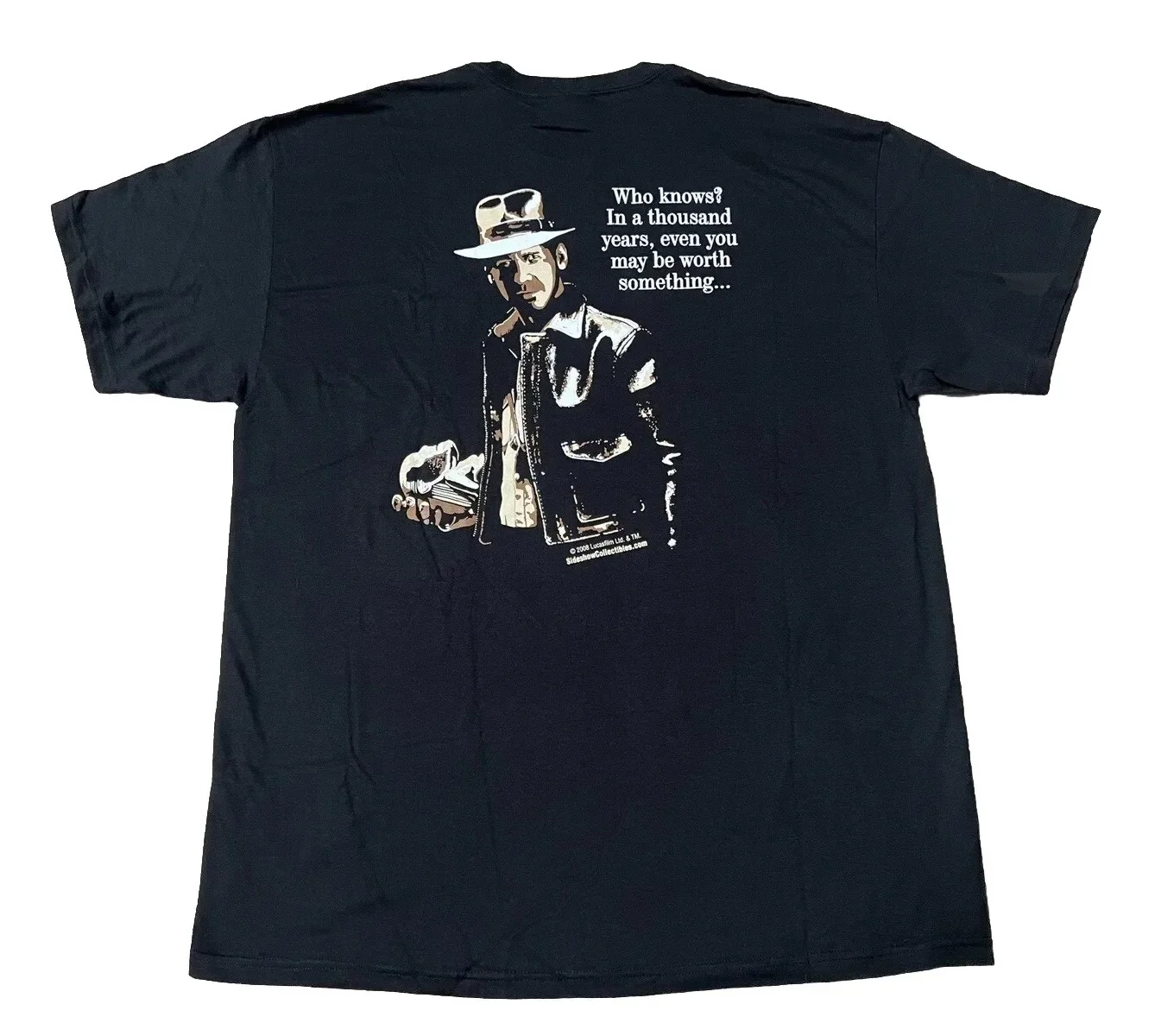 

Vintage Indiana Jones T Shirt Adult XL Sideshow Collectibles Lucas Films 2008