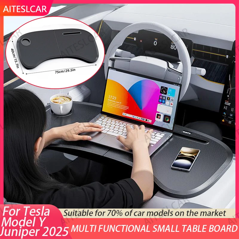 

Для Tesla Автомобильный держатель стола Руль Автомобильный ноутбук Компьютер Настольное крепление Подставка Стол Ешь Рабочая тележка Напиток Еда Кофе Товары Holde