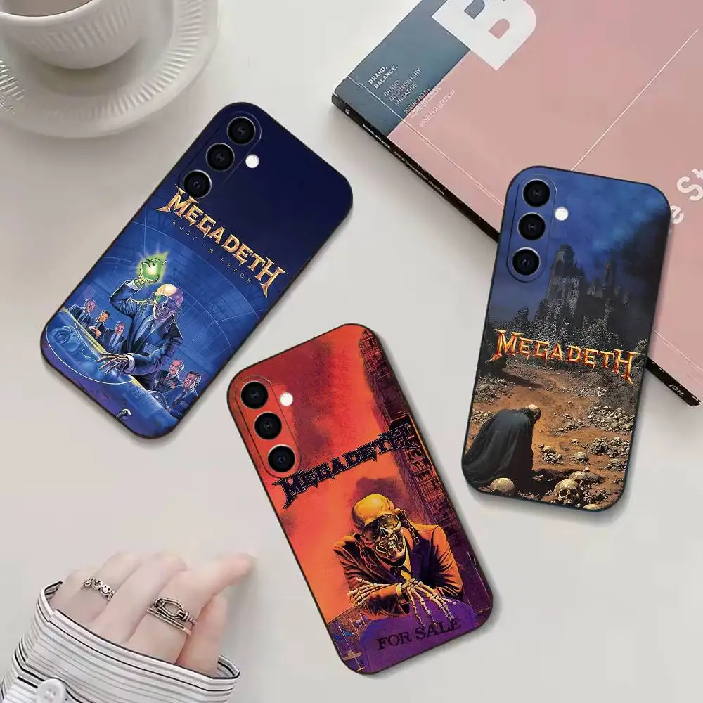 Rock Band M-Megadeth Phone Case For Samsung Galaxy A91,80,73,72 ,71,53,52,32 ,31,22,21s,20,Soft Black Case