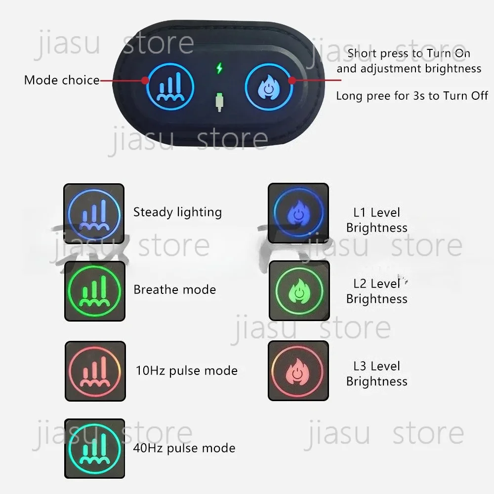 Massage LED Red Light Infrared Heating Belt Red Light Warm Scarf Light
