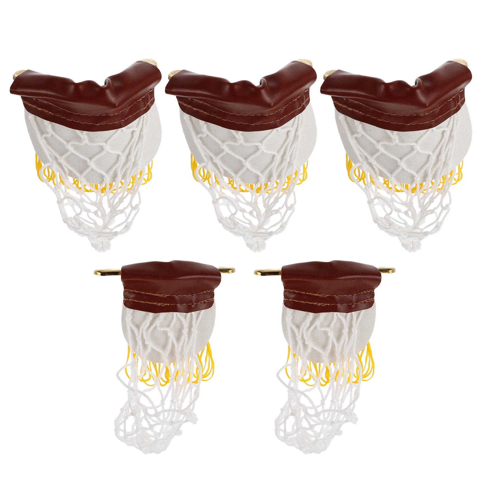 

6 Sets Pool Table Mesh Bag Mouth Billiard Container Pocket Storage Basket Ball Household Pockets Reducers