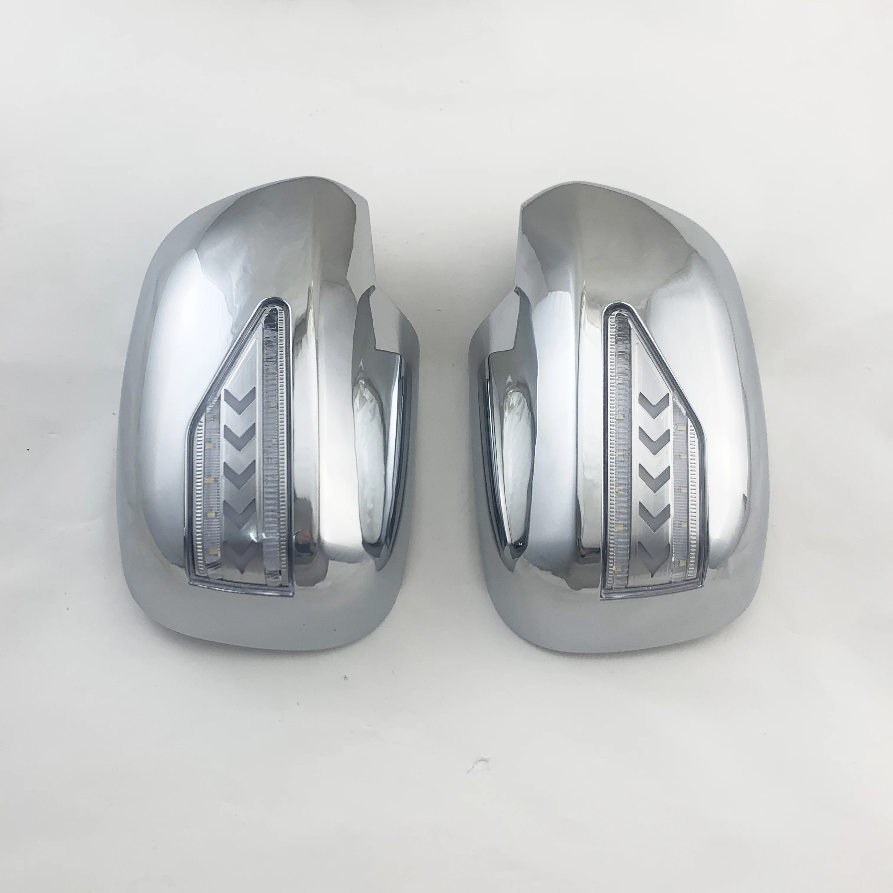 2pcs Novel Style Car Chrome Accessories Plated Trim For Lexus RX330 RX350 RX400H RX450h Door Mirror Cover With LED