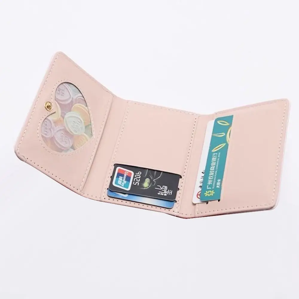 กระเป๋าสตางค์ผู้หญิงลายการ์ตูนใหม่ พิมพ์ลาย มินิ น้ำหนักเบา วัสดุ PU ใส่บัตรเครดิตและเงิน