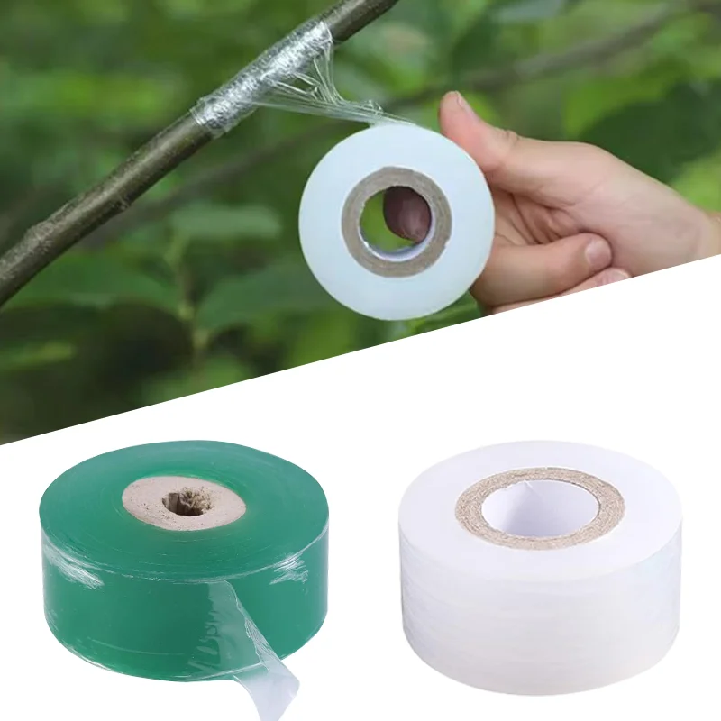 

120/200M PE Grafting Tape Film Self Adhesive Flexible Grafting Tape Portable Graft Tape Eco-Friendly Biodegradable Grafting Tape