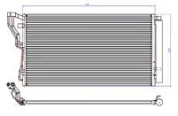 CHY636012 for air conditioning radiator (condenser) SONATA 10- OPTIME 12- (715 × 12)