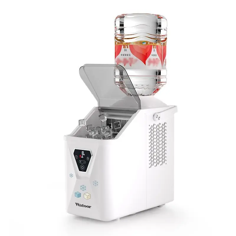 Household small ice machine fast ice efficiency high commercial stall daily output of 16 kg square ice integrated
