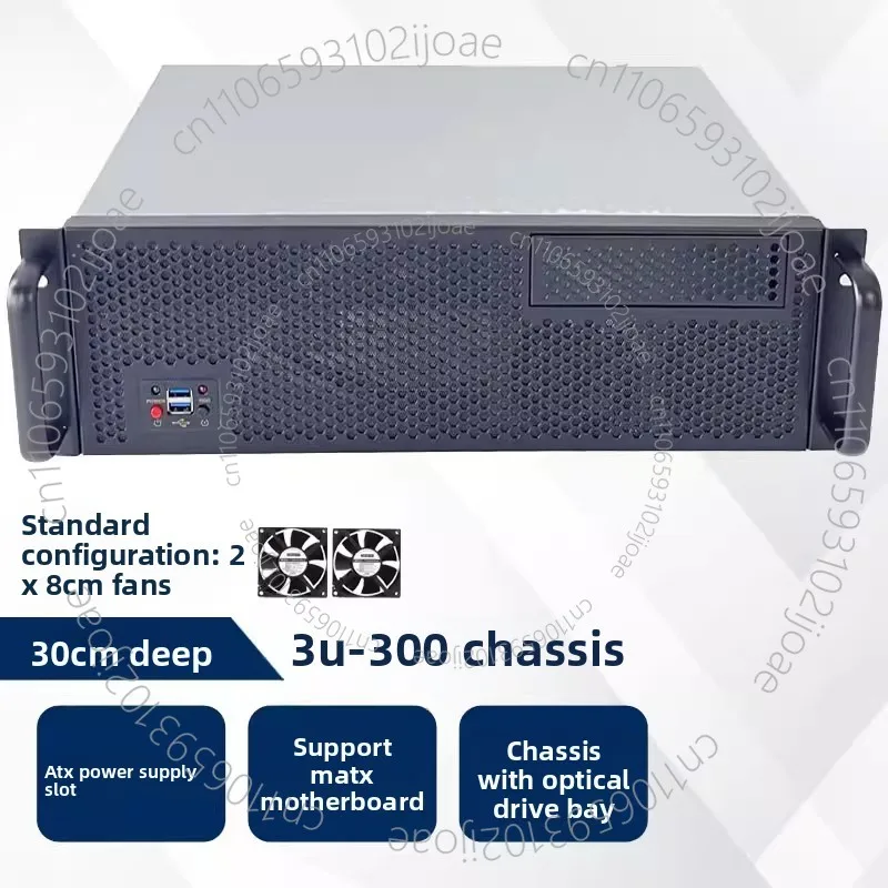 

Промышленный серверный корпус 3U300 с отсеком для оптического привода, для рабочих станций и хранения данных, ATX, 30 см, короткий корпус, отсеки для жестких дисков