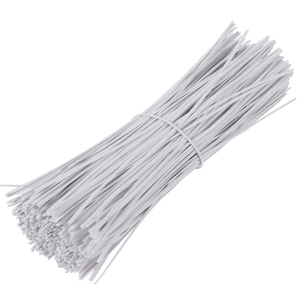 

1000 pcs Durable Cable Wire Ties Wraps Organizer Cord Kit Reusable Eco Friendly Strong Plastic Coated Iron Office