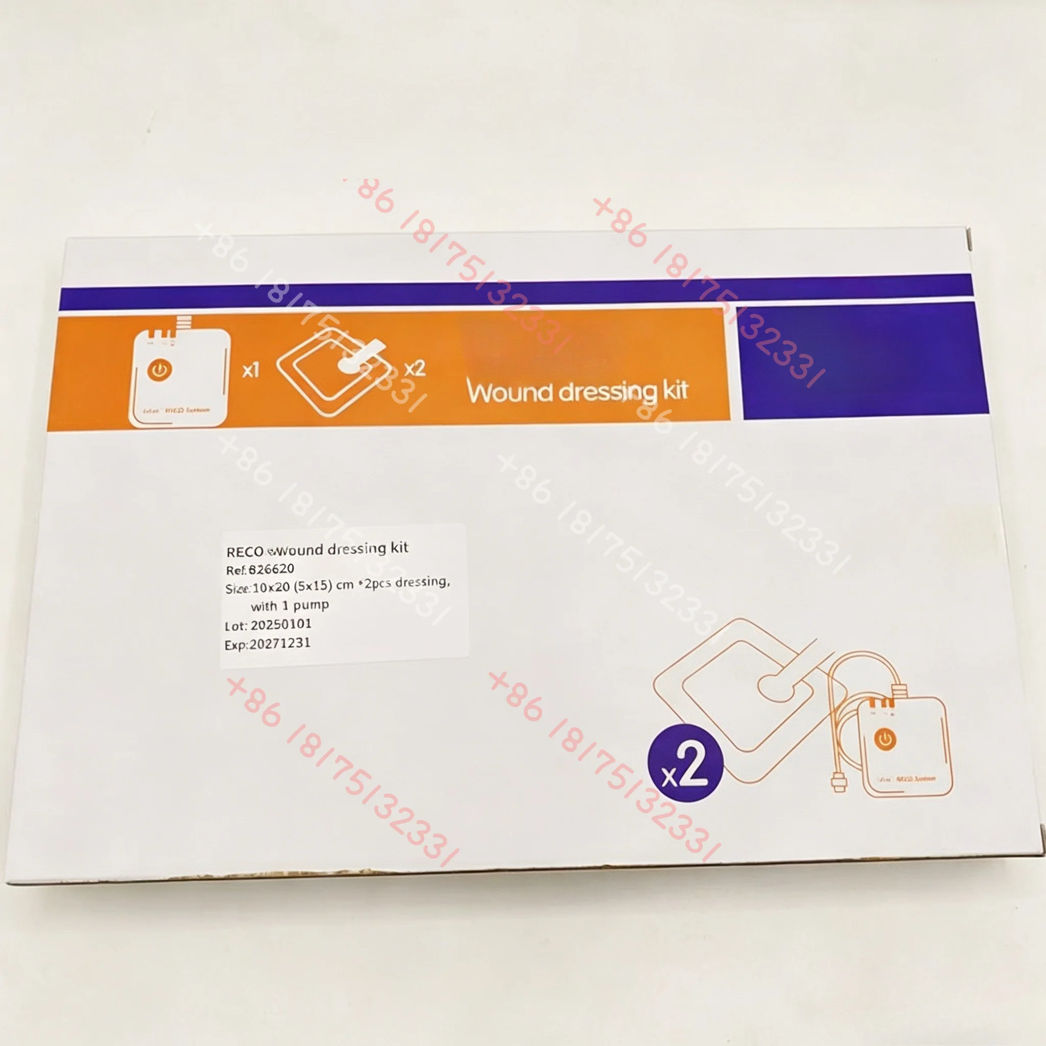 RECO NPWT Negative Pressure Wound Therapy System Silicone Wound Dressing 10x20cm 15x20cm Vacuum Assisted Closure Accessory