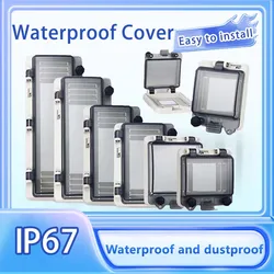 Outdoor ABS Plastic Electric Cable Branch Box Distribution Enclosure Case Home Monitor Waterproof Terminal Junction Box