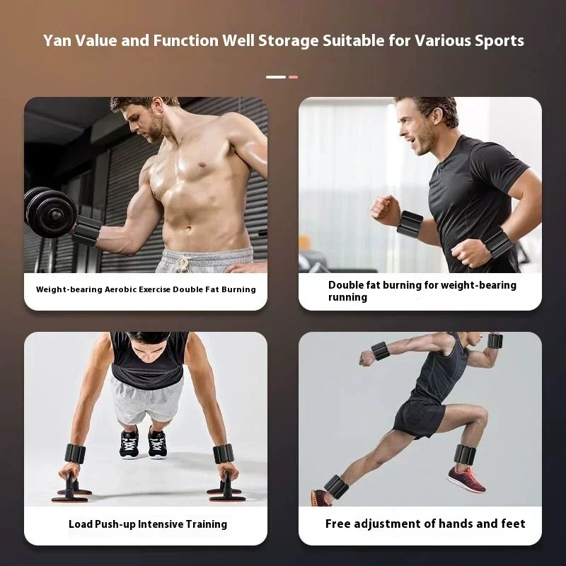 Invisible Weight-Bearing Bracelet, Wearable Wrist and Ankle Weights, Adjustable Wrist Weight Training Silicone Bangle