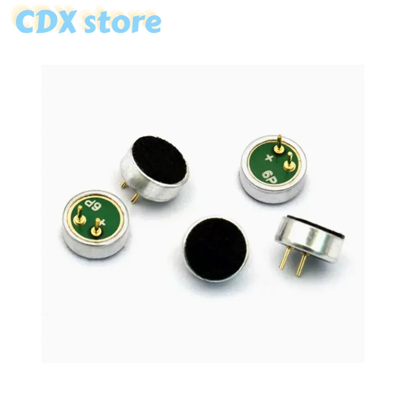 

5pcs/lot 6*2.2mm head capacitive electret microphone pickup MP3 microphone