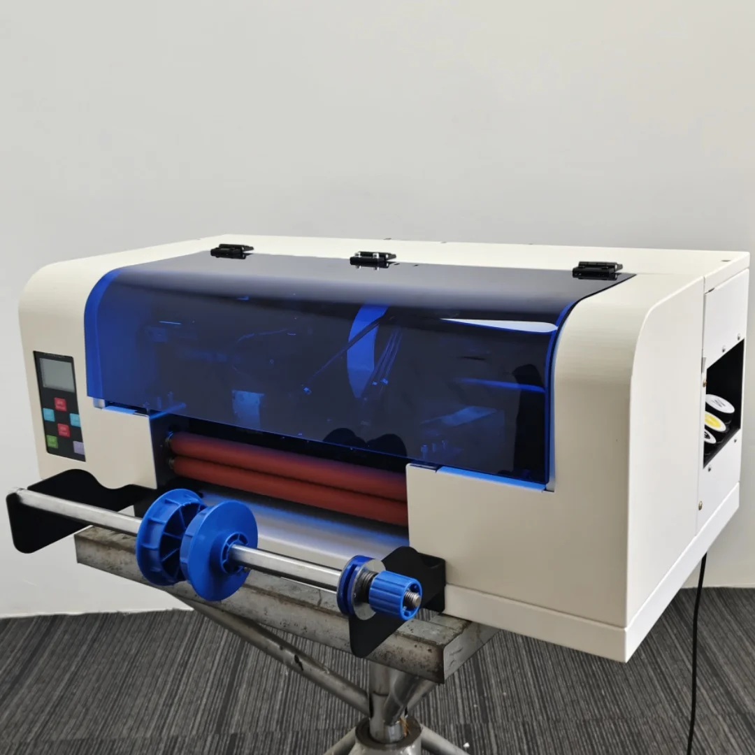 Cheap A3 Desktop Small Uv Dtf Printer 30cm Crystal Label Inkjet Printer for Various Industries [AB Film+Ink]