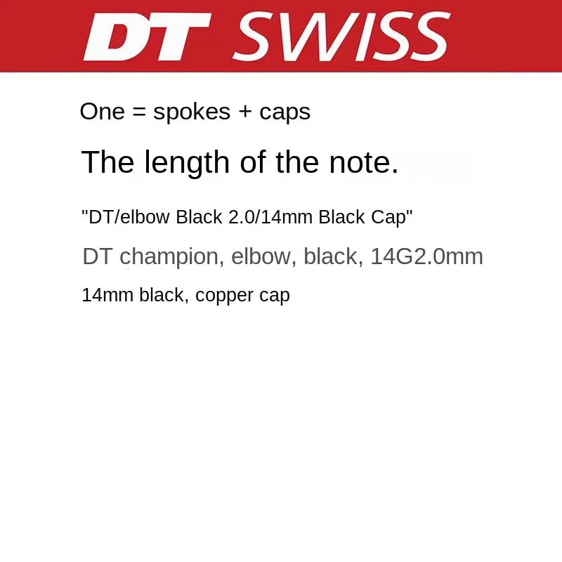 DT Swiss Champion 2.0 spokes J-bend / straight pull head bicycle spokes black mtb road bicycle spokeswith with copper cap