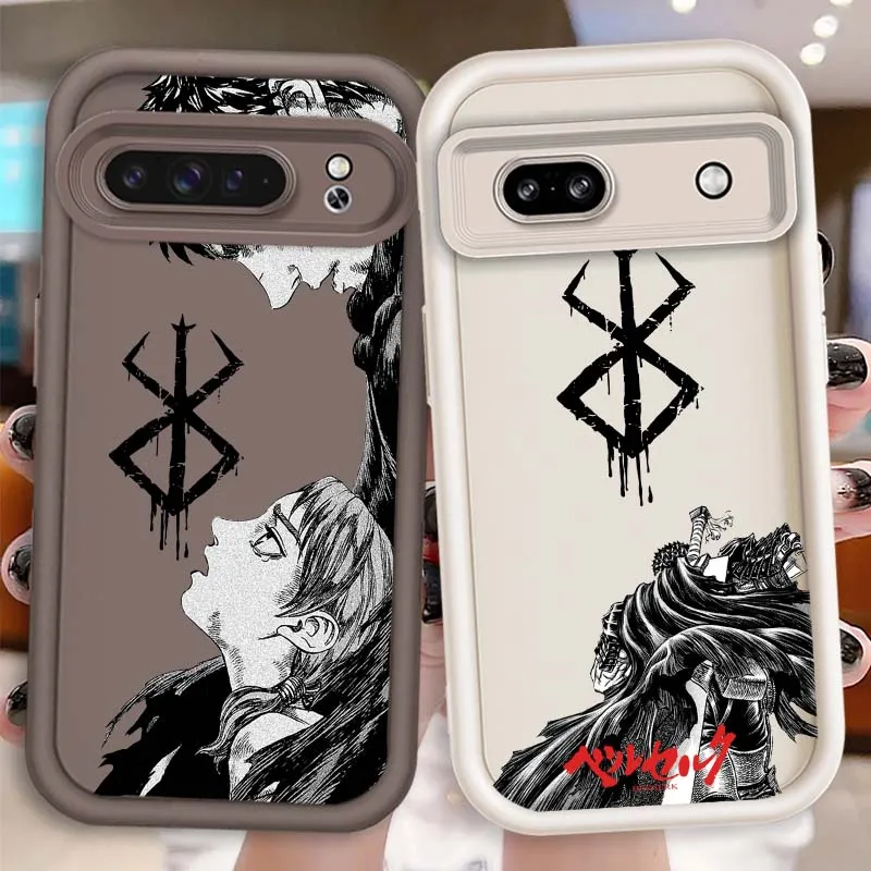 

Berserk Anime Design Phone Case For Google Pixel 9 8A 8 7 7A Pro XL 5G Eye Ladder Soft TPU Shockproof Cover