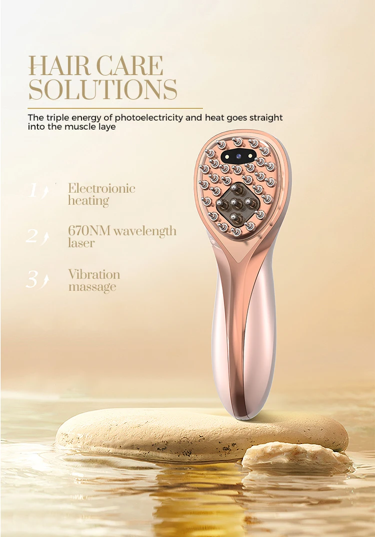 YTYIN Personal Care Customized APP Visible Wifi Electric Massage Comb Promotes Hair Regrowth