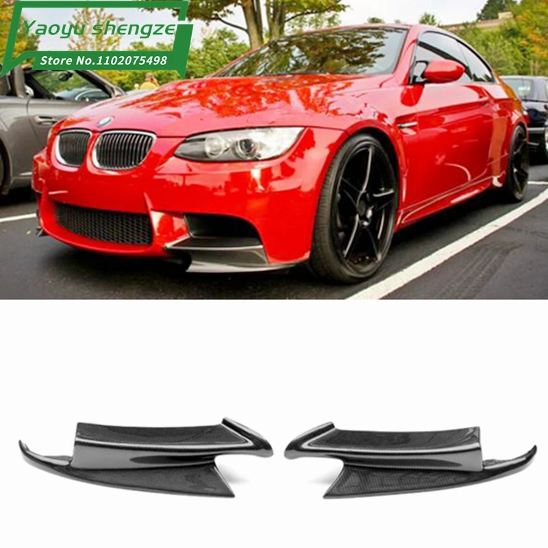 

2 шт., передний бампер из углеродного волокна для BMW 08-12 E92 E93 M3