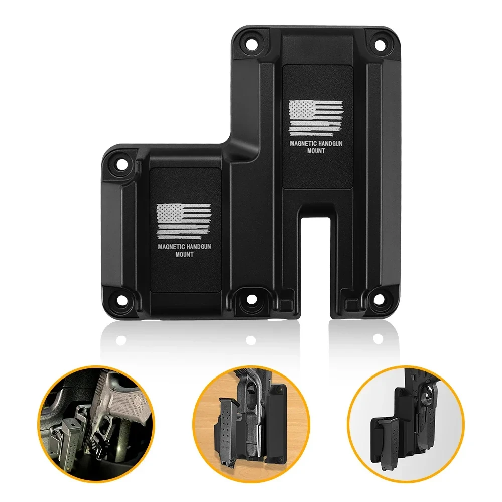 New Magnet Gun Mount Holster Table Car Wall Concealed Magnetic Fixing Bracket for Glock G17 G19 G22 G23 G26 G34 G43X Taurus Men