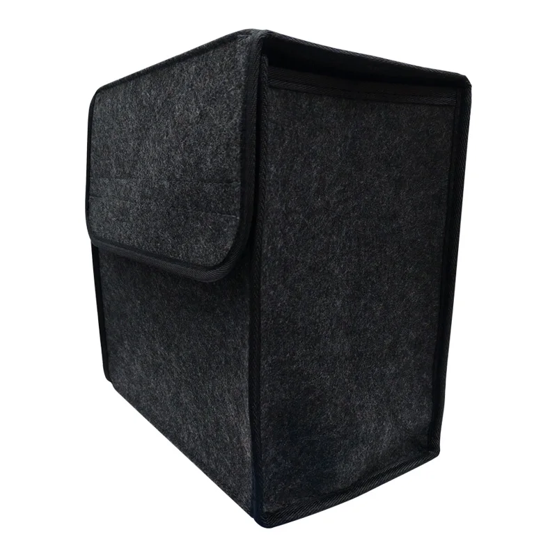 Auto grey medium size car felt storage box car storage bag enlarged and thickened soft felt storage box household storage box 5