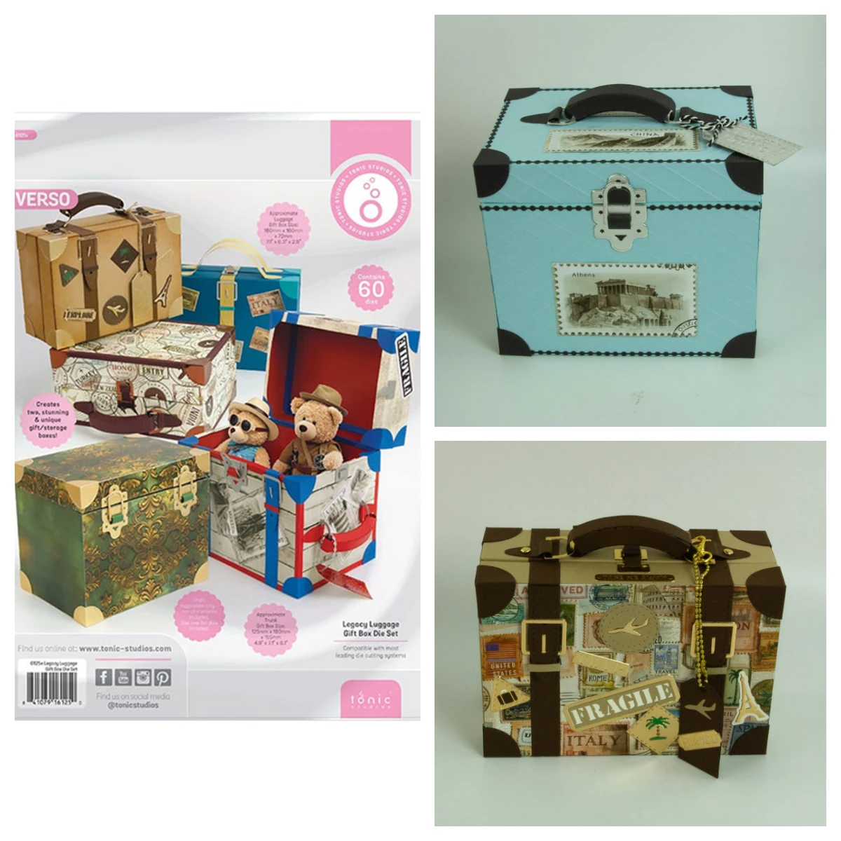 Tonic Legacy Luggage - Boîte de rangement pour révéler secrets et souvenirs, matrices pour scrapbooking DIY, cartes de vœux et journaux faits main, Nouveauté juin 2026