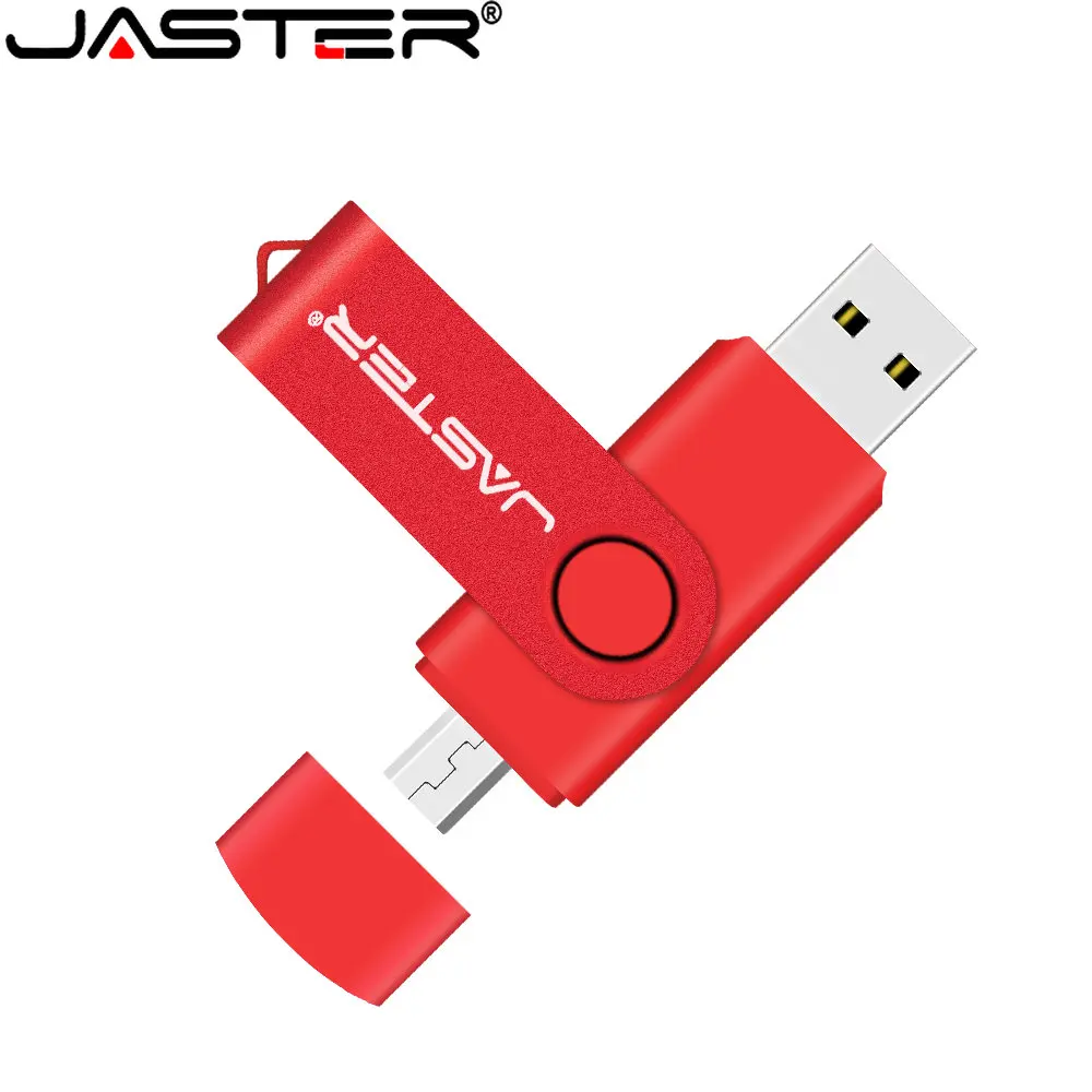 JASTER High Speed 2 w 1 USB 2.0 Pen Drive 128GB pamięć USB dyski 64GB 32GB 16GB czarny kreatywny prezent 8GB 4GB