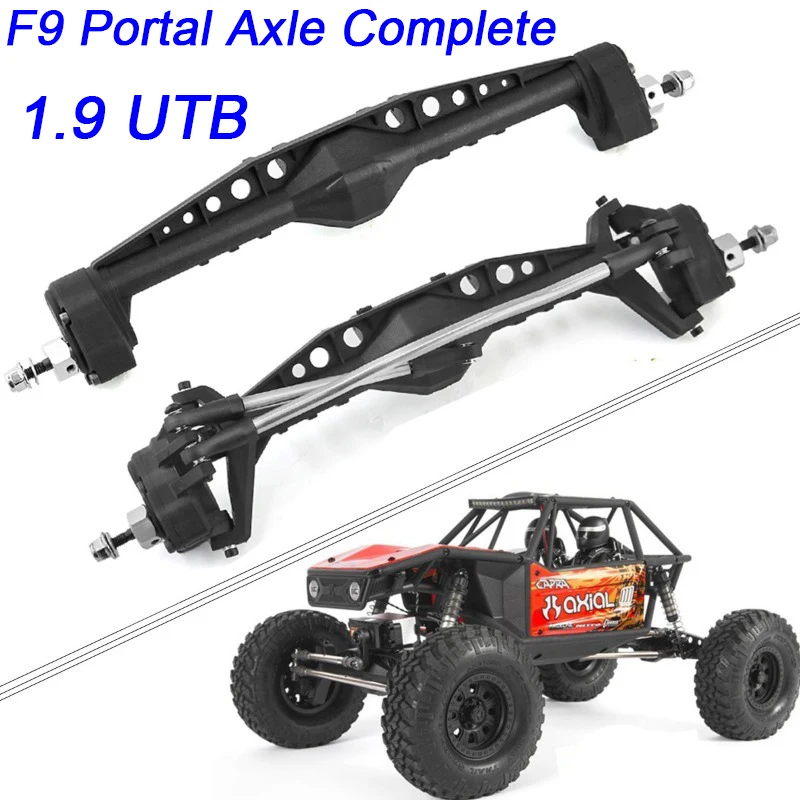 

Axial Capra UTB10 1.9 1/10 Scale RC Crawler Upgrade Parts: Front/Rear Currie F9 High-Clearance Plastic Portal Axle Kit