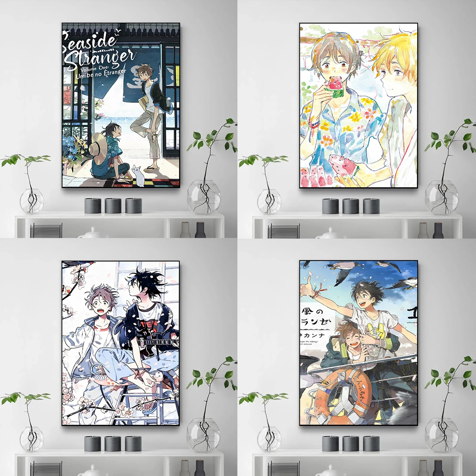 

Stranger By the Shore Anime Painting on Canvas Bedroom Decoration Posters for Wall Decororation Room Decor Decorative Paintings