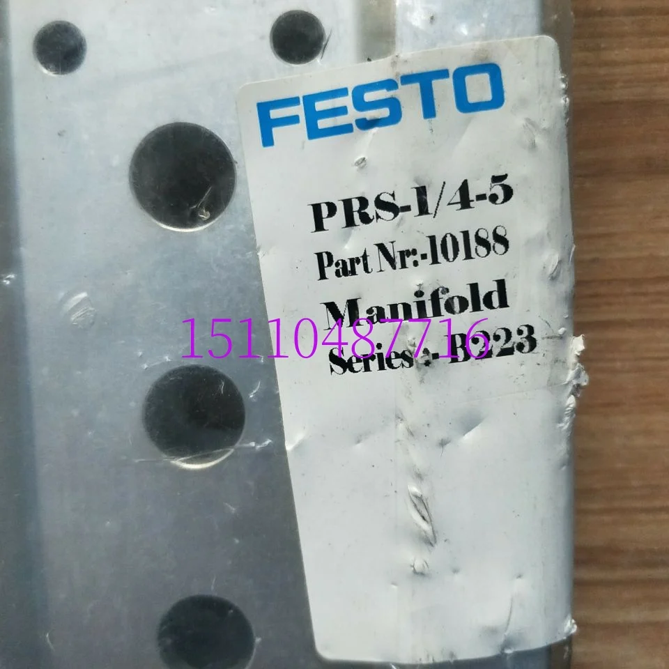 FESTO Festo Solenoid Valve Low Plate 10188 PRS-1/4-5 Original Genuine Stock