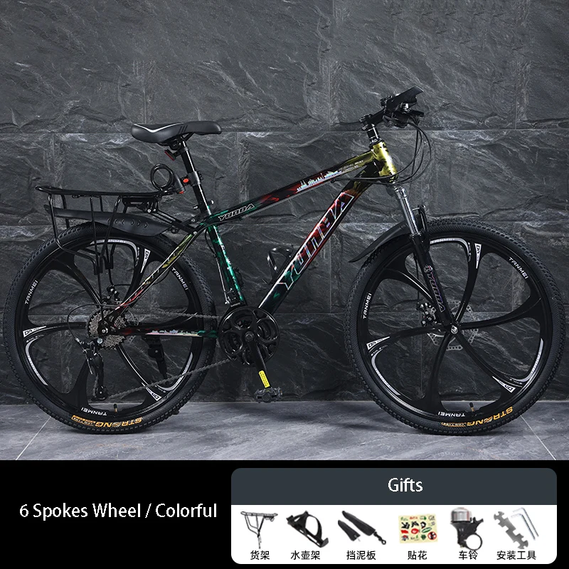 Mountain Bike Trail Bike Racing Bicycle 24 inch 26 inch Teenagers Student Adult Mountain Bicycle Road Bike 21/24/27/30 Speed MTB