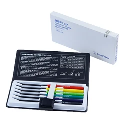 6pcs/SET Original Japan TSUBOSAN Diamold file HRC40-65 Hardness Hardness tester/testing file steel file set grinding tool