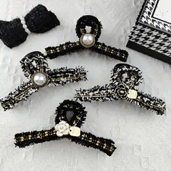 luxury brand Fashionable Hair Clips hair accessories shark clips exquisite pearl headwear Crab hair clip Hair pin