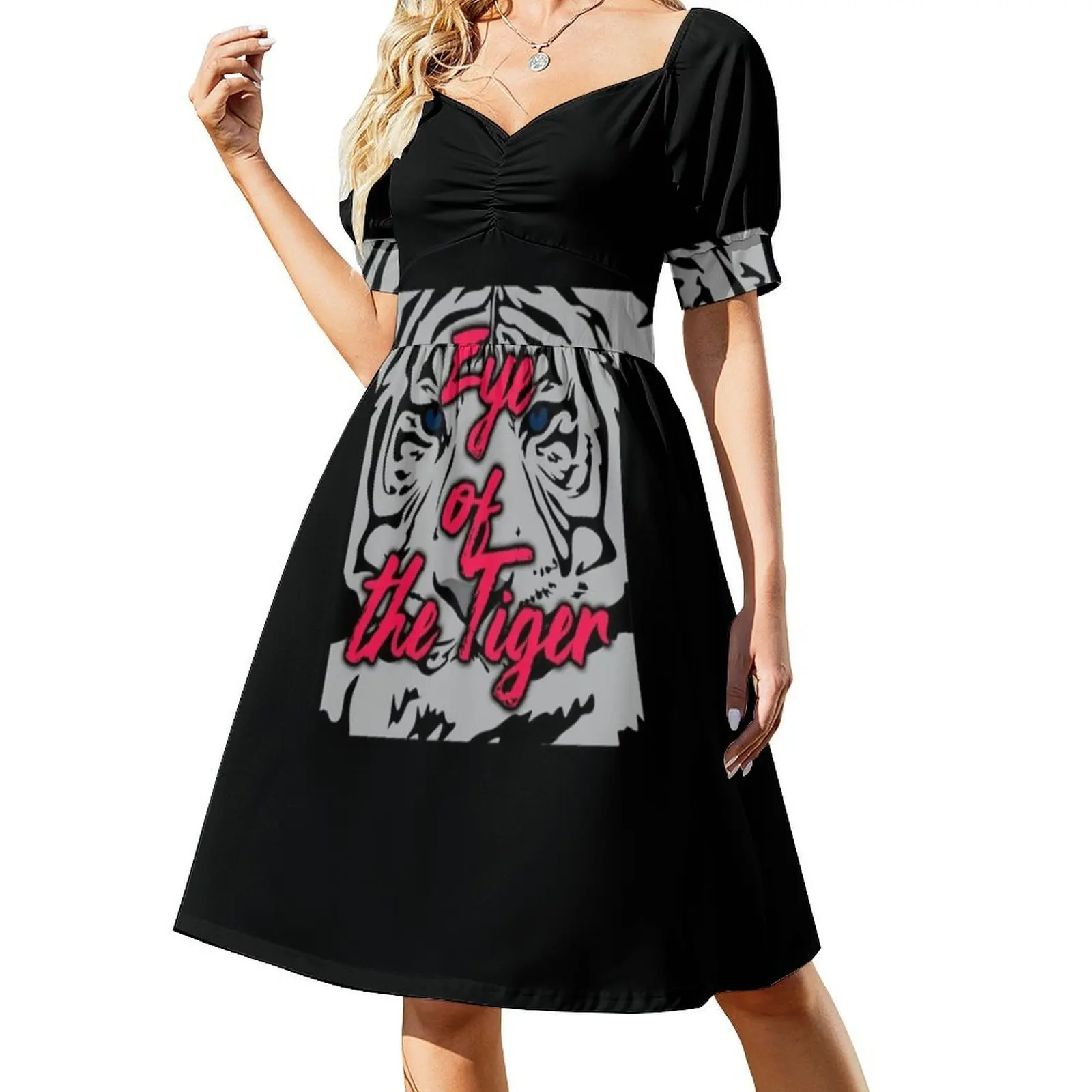 فستان حفلات نسائي من عين النمر ملابس عصرية مطبوعة للنادي للسيدات بحروف عين النمر موسيقى حضرية #2